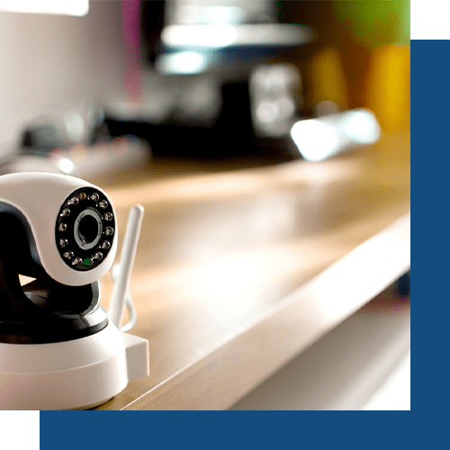 security video camera on counter